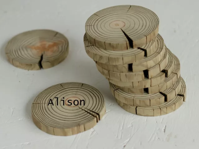 1-100 pz 10 cm legno deriva fetta di legno rustico tavolo da sposa artigianato decorazione tronchi sottobicchieri 2