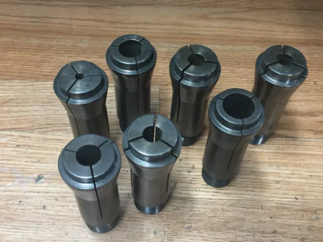 Nice Lot Of Van Norman No 2 Collets Hardinge 50V 1/4 - 1 "