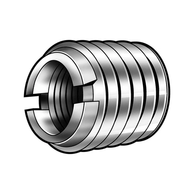 E-Z LOK 319-4 Thread Insert,Stl,1/4-20,3/8L,Pk10