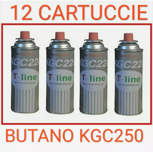 Bomboletta Cartuccia Cartucce Gas Da 250 Gr  Per Fornello Bistro **12 Pezzi ***