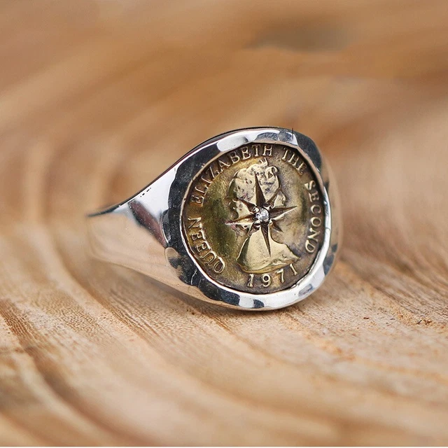 Bague Réglable Inox graphique - Atelier Sable