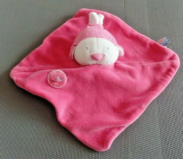 S11 / doudou plat canard poussin rose SUCRE D'ORGE