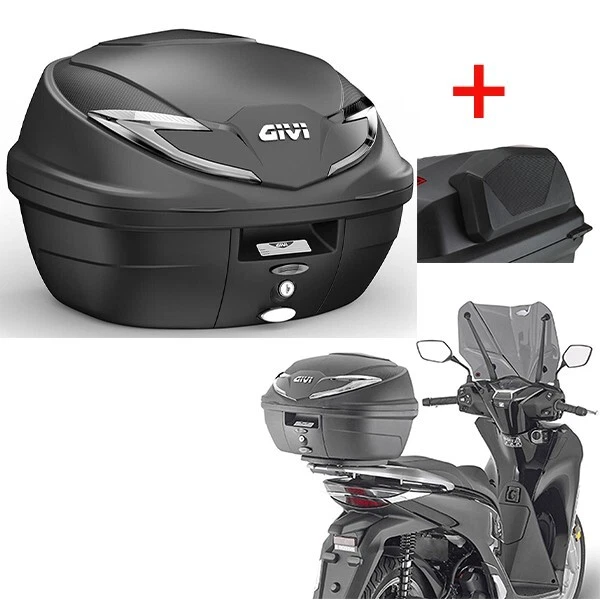 Bauletto Givi B360Nt2 +Schienalino+ Attacchi Piastra Per Honda Forza 350 21-22