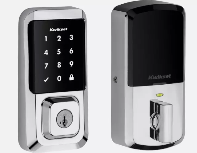 Kwikset Halo Touchscreen Wi-Fi Smart Door Lock Keyless Entry Deadbolt  -Open Box