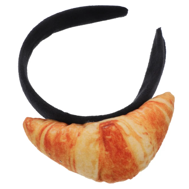 CROISSANT HEADBAND HAIR Accessories Simulation Food Headdress Headress