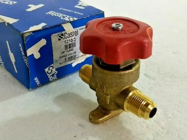 Castel 6210/3 3/8" Flare Hand Valve - Italy