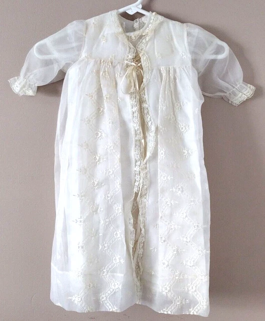 Vintage 1975 Madonna Original 8 Piece Baby Christening Dress & Gown