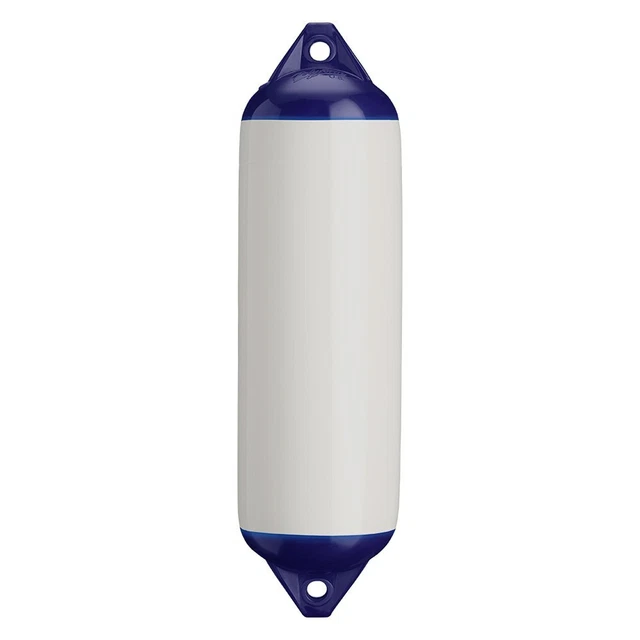 F-3 Series 8.2" D x 30" L White Twin Eye Cylindrical Inflatable Fender
