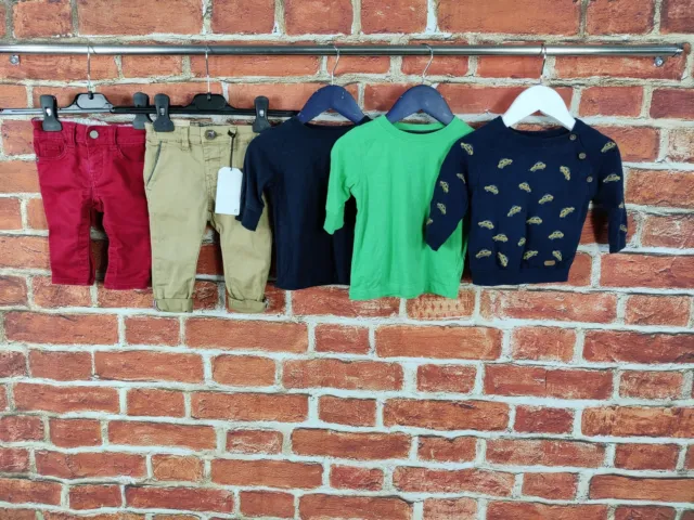 Baby Boys Bundle Age 3-6 Months Next Gap M&S Chino Trousers Jumper T-Shirts 68Cm