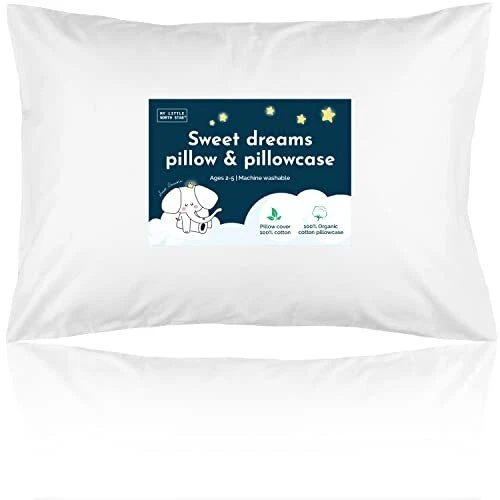 Toddler Pillow With Pillowcase 13x18 Soft Organic Cotton Toddler Pillow For Slee