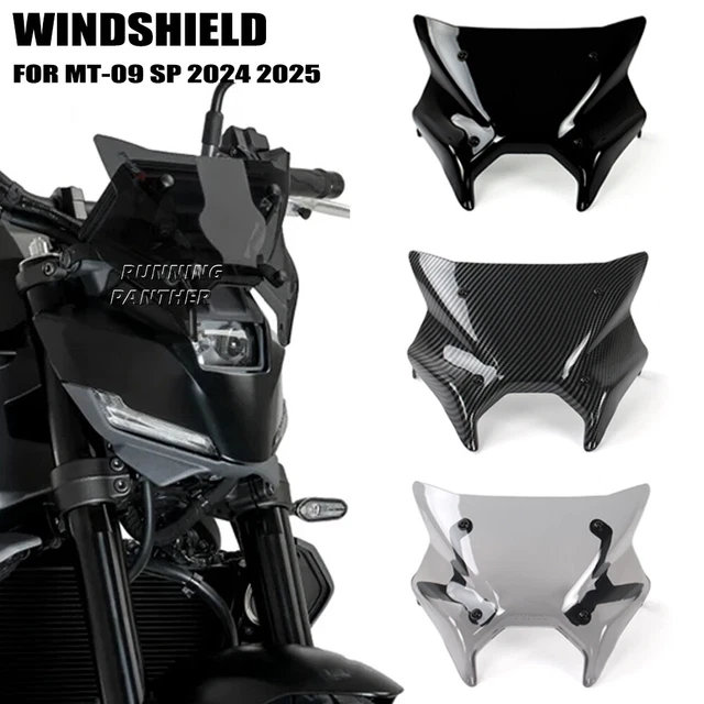 Pare-brise De Moto Pour Yamaha MT09 MT-09 SP 2024 Noir Avec Support