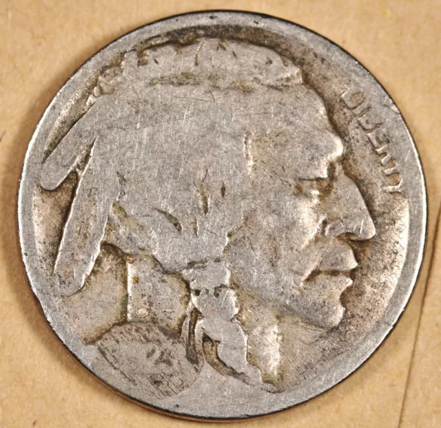 1923 Buffalo Nickel.  Error.  2.5 Feathers.   194264