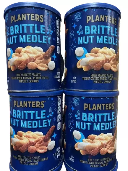 4X Planters Brittle Nut Medley Winter Limited Edition Toffee (NEW/SEALED) 4/24