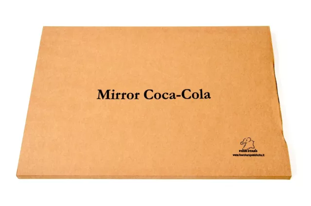 Quadro Insegna Specchio Pubblicitario Vintage Coca-Cola con Cornice in Legno Quadro Insegna Specchio Pubblicitario Vintage Coca-Cola con Cornice in Legno