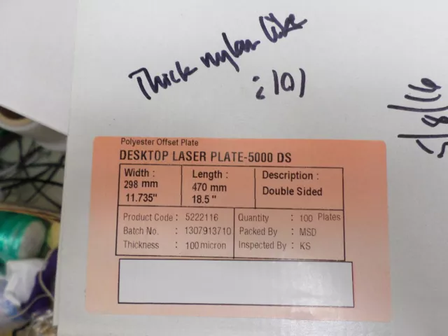 Laser Polyester Plates (Offset Printing) 113 sheets, 11.735 x 18.5", mylar-like