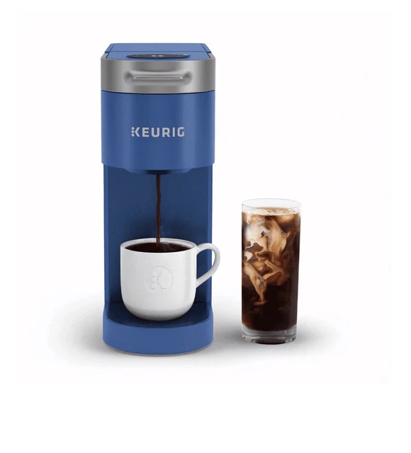 KEURIG KSLIM + ICED SingleServe Coffee Maker, Blue 99.99 PicClick