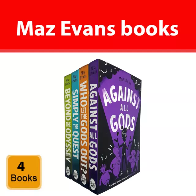 Who Let the Gods Out Series 4 Books Collection Set by Maz Evans NEW pack