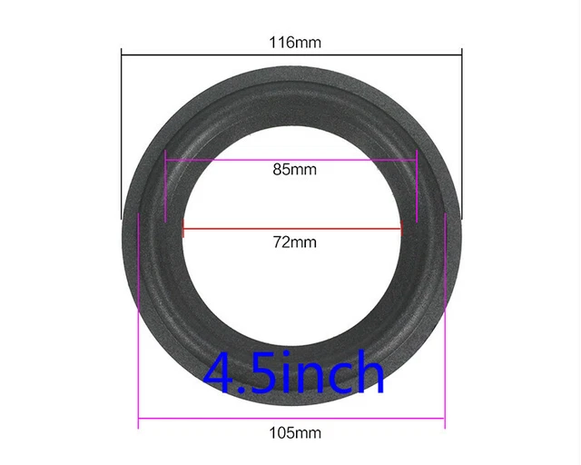 Bordo In Gommapiuma Per Riparazione Woofer JBL 162mm (16cm) &ndash; Kit Riconatura Cassa