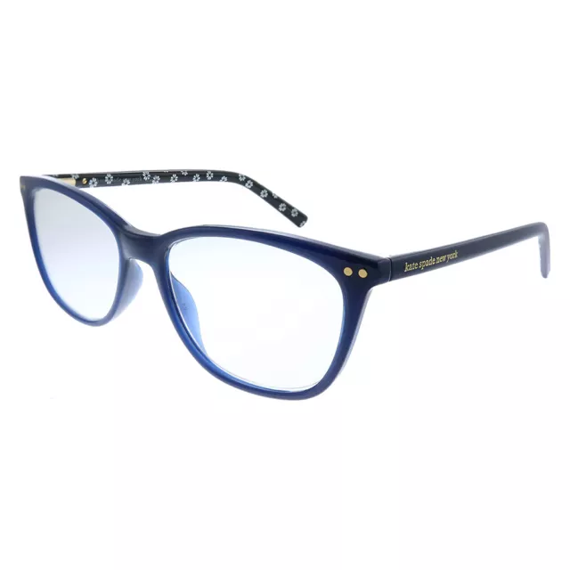New Kate Spade New York KS TINLEE PJP Blue Plastic Oval Reading Glasses 52mm