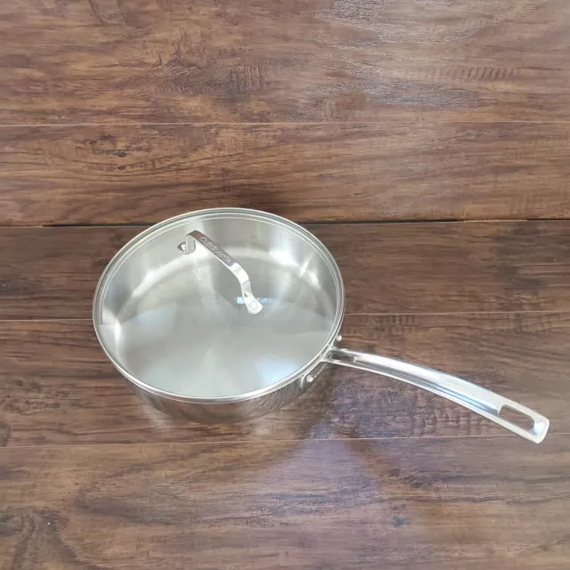 Cuisinart 3 Qt 2.8L 10" Saute Pan with Lid Stainless Steel Induction Ready Cuisinart 3 Qt 2.8L 10" Saute Pan with Lid Stainless Steel Induction Ready