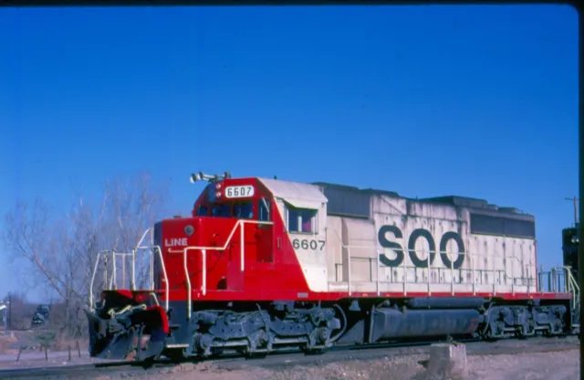 SOO 6607 SD40-2, Kansas City, 03/88; Kodachrome Original