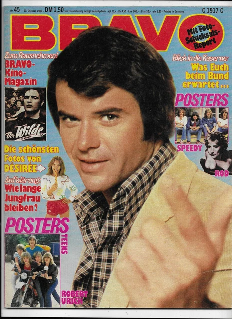BRAVO Nr.45 vom 30.10.1980 mit Riesenposter Robert Urich, Teens, Rod Stewart...