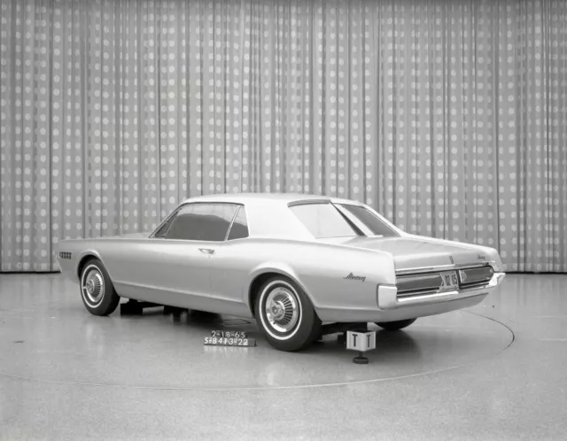 1965  Mercury Cougar Clay rendering factory mockup # 2 8 x 10 Photograph