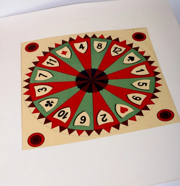 Antiguo Juego de Mesa Campo Papel En Passepartout Um 1840 Cromo Litografía