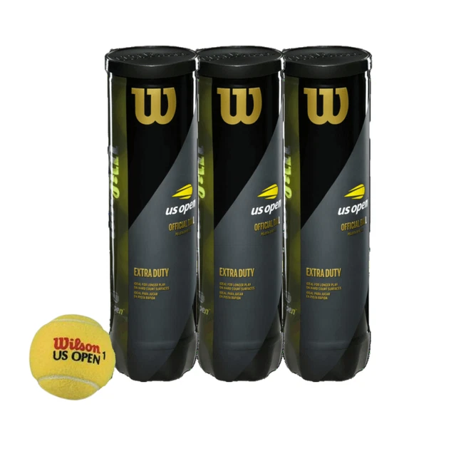 Wilson US Open 40th Anniversary Sweepstakes Extra Duty Tennis Balls, 3