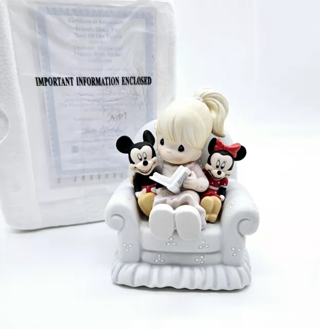 Precious Moments Disney Mickey Minnie Friends Share the Story of Our Hearts Box
