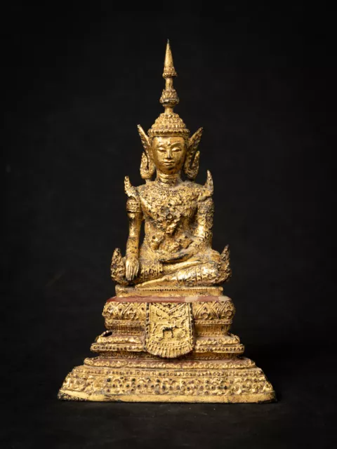 Antique bronze Thai Buddha statue from Thailand, 19th century