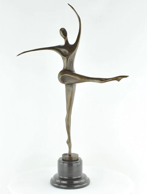 Estatua Bailarín Acróbata Sexy Moderno Estilo Art Deco Estilo Bronce sólido Firm