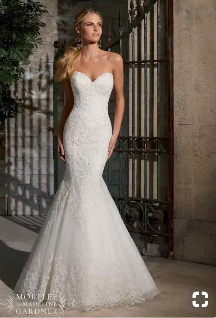 MORI LEE 2713 Mermaid Ivory Wedding Dress Size 10 450.00 PicClick UK
