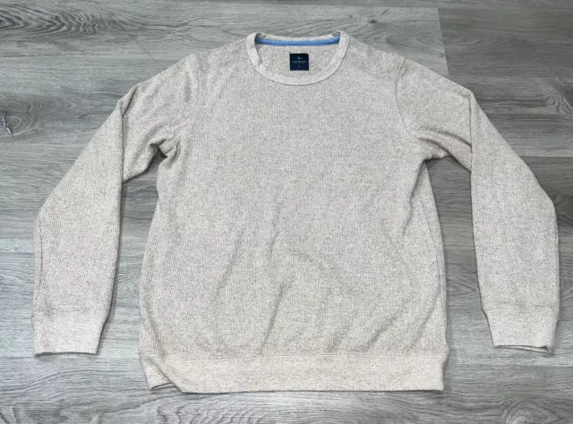 TAYLORBYRD MENS SIZE Small Knit Jumper Sweater Tan Crew Neck $12.14 ...