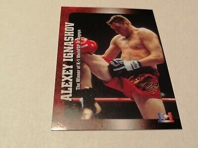 ALEXEY IGNASHOV K-1 Kickboxing 2001 Trading Card UFC MMA PRIDE RIZIN Topps