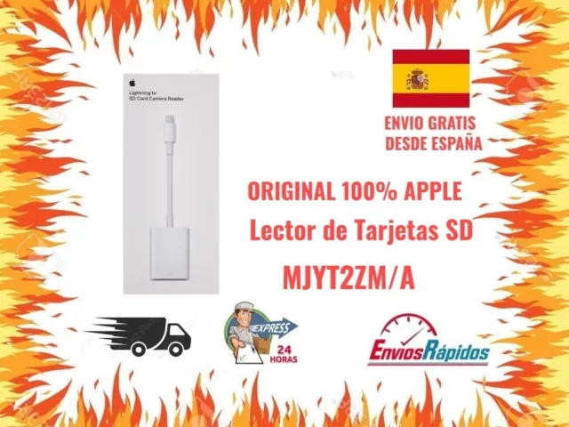 Adaptador ORIGNAL APPLE de Lightning a Lector de Tarjetas SD MJYT2ZM/A ENVIO 24H