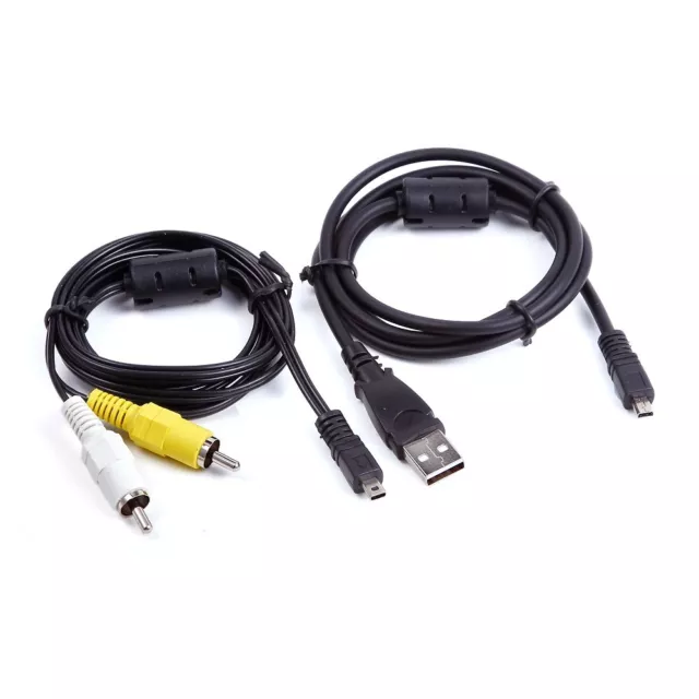 USB PC Data SYNC +AV A/V TV Cable Cord For Kodak EasyShare Z981 Z612 C160 camera