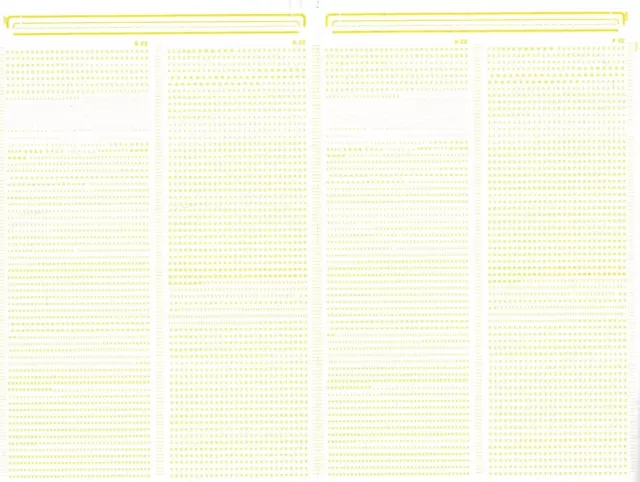 Letras de transferencia seca MECANORMA 22,6 CLN#368 HELVÉTICA AMARILLO 1,5/2/2,5 mm 2