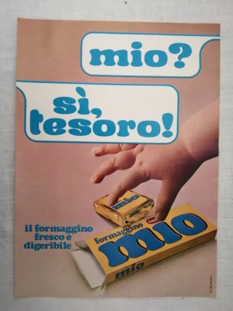 PUBBLICITA' - ADVERTISING - WERBUNG FORMAGGINO MIO del 1972 EUR 4,00 -  PicClick IT