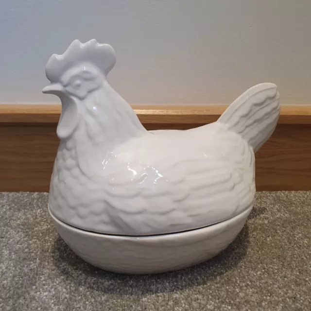 Ceramic Chicken Egg Basket