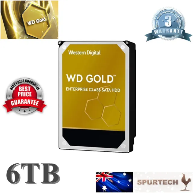Western Digital WD Gold 3.5" 6TB Enterprise Class Internal Hard Drive OEM