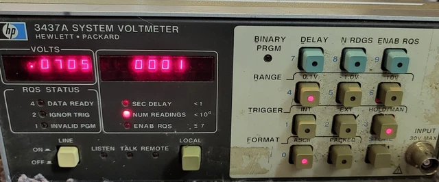 HP Hewlett Packard 3437A System Voltmeter Agilent Keysight