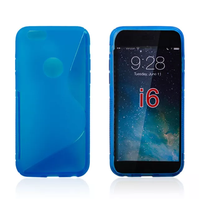 Custodia  WAVE BLU Cover TPU S Line per Apple iPhone 6 Plus  5.5 Gel Morbida