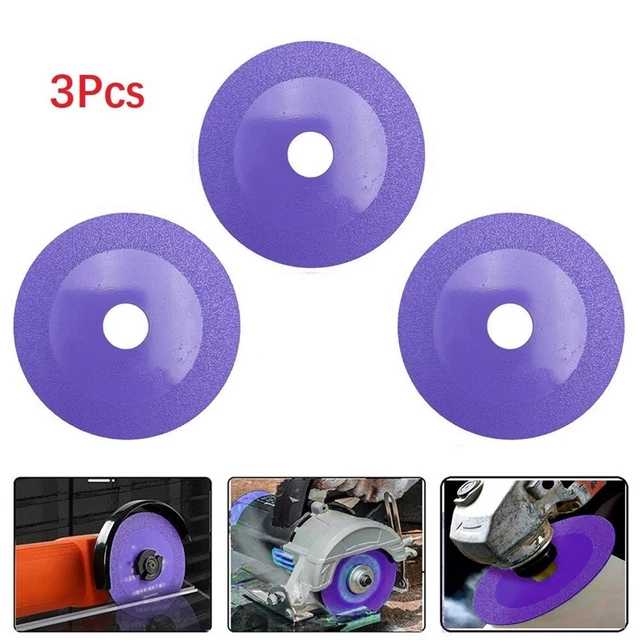 Macinazione Ofglass Vetro Taglio Disco Viola 100mm 3pcs di Alta Qualità