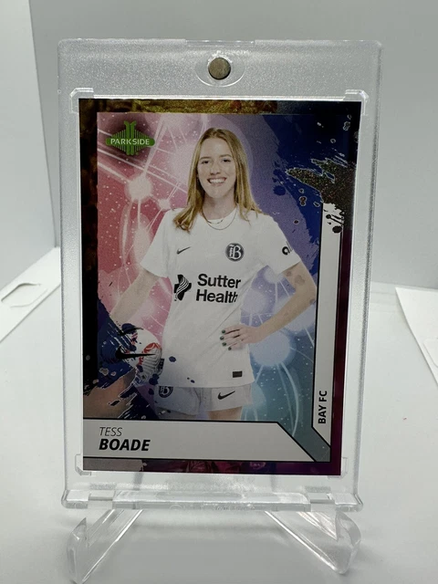 TESS BOADE 2024 Parkside NWSL #194 Vol 1 SHIMMER FOIL #’d /100 Bay FC ...