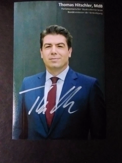 Thomas Hitschler Member of German Bundestag Autographed 4x6 Photo TTM