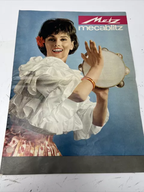 VINTAGE CAMERA BROCHURE METZ MECABLITZ GERMANY PHOTO PHOTOGRAPH RETRO 1960s