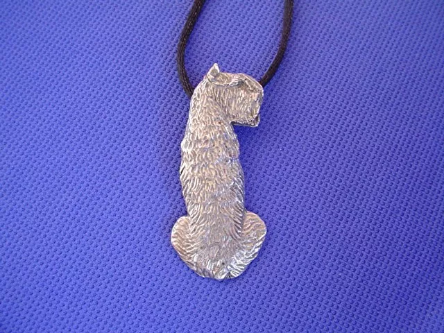 Bouvier des Flandres necklace SIT #43G Pewter Dog Jewelry by Cindy A. Conter