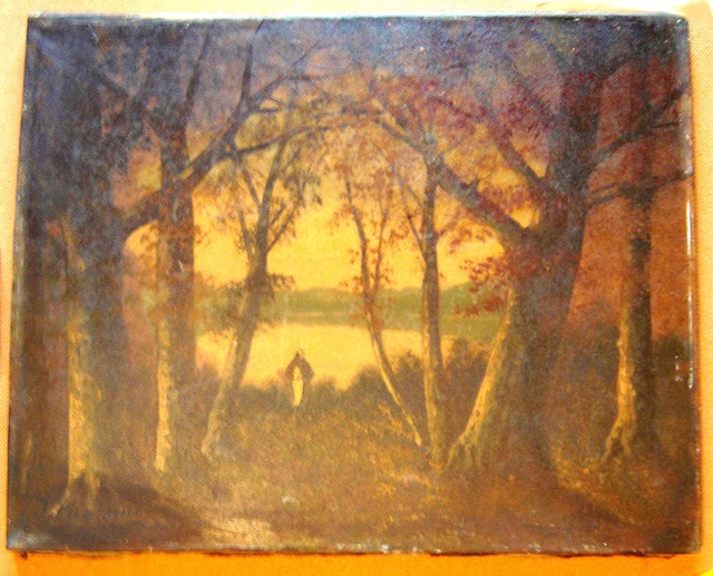 Peter Reichle - Acryl Malerei - Gemälde - Dornen Kranz - signiert - 42 x 30 cm