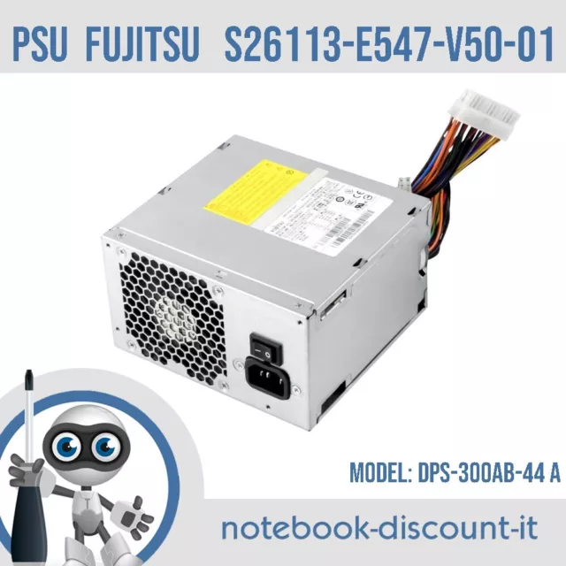 Alimentatore FUJITSU  S26113-E547-V50-01  PSU per PC DEKSTOP  300w  DPS-300AB-44